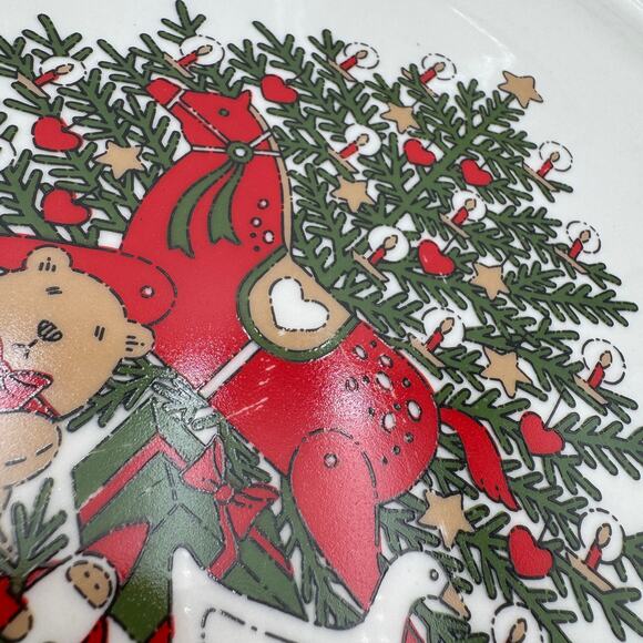 Vintage Salad Plates in O Christmas Tree by Ten Strawberry Street Set of 4 - Picture 9 of 13